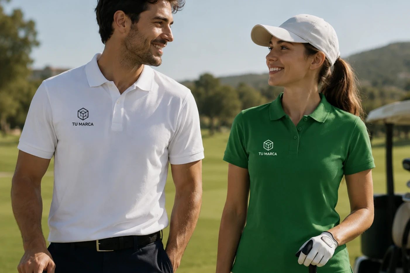 Polos de golf personalizados para empresas con logotipo corporativo