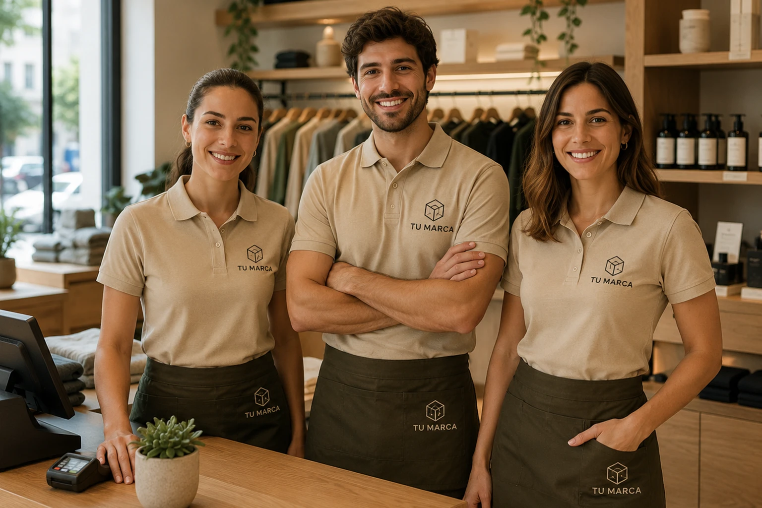 Uniformes corporativos personalizados con logo