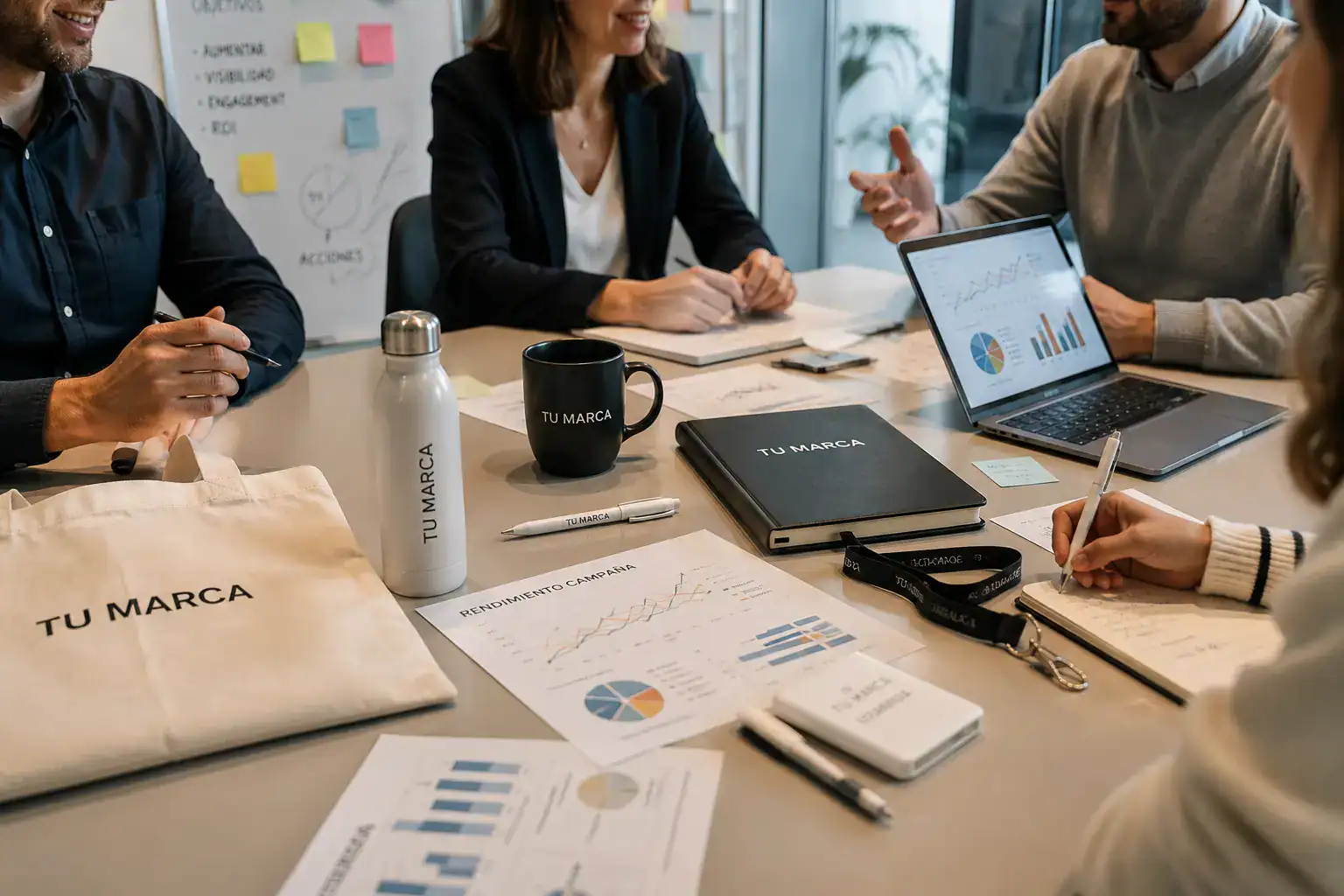 Análisis de resultados de una campaña de merchandising corporativo