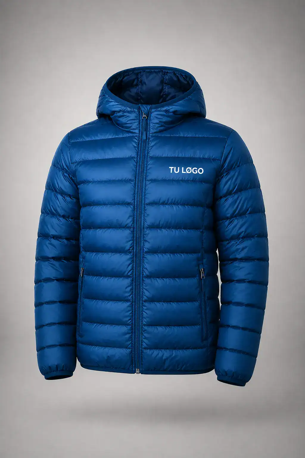 Chaqueta acolchada con capucha personalizada