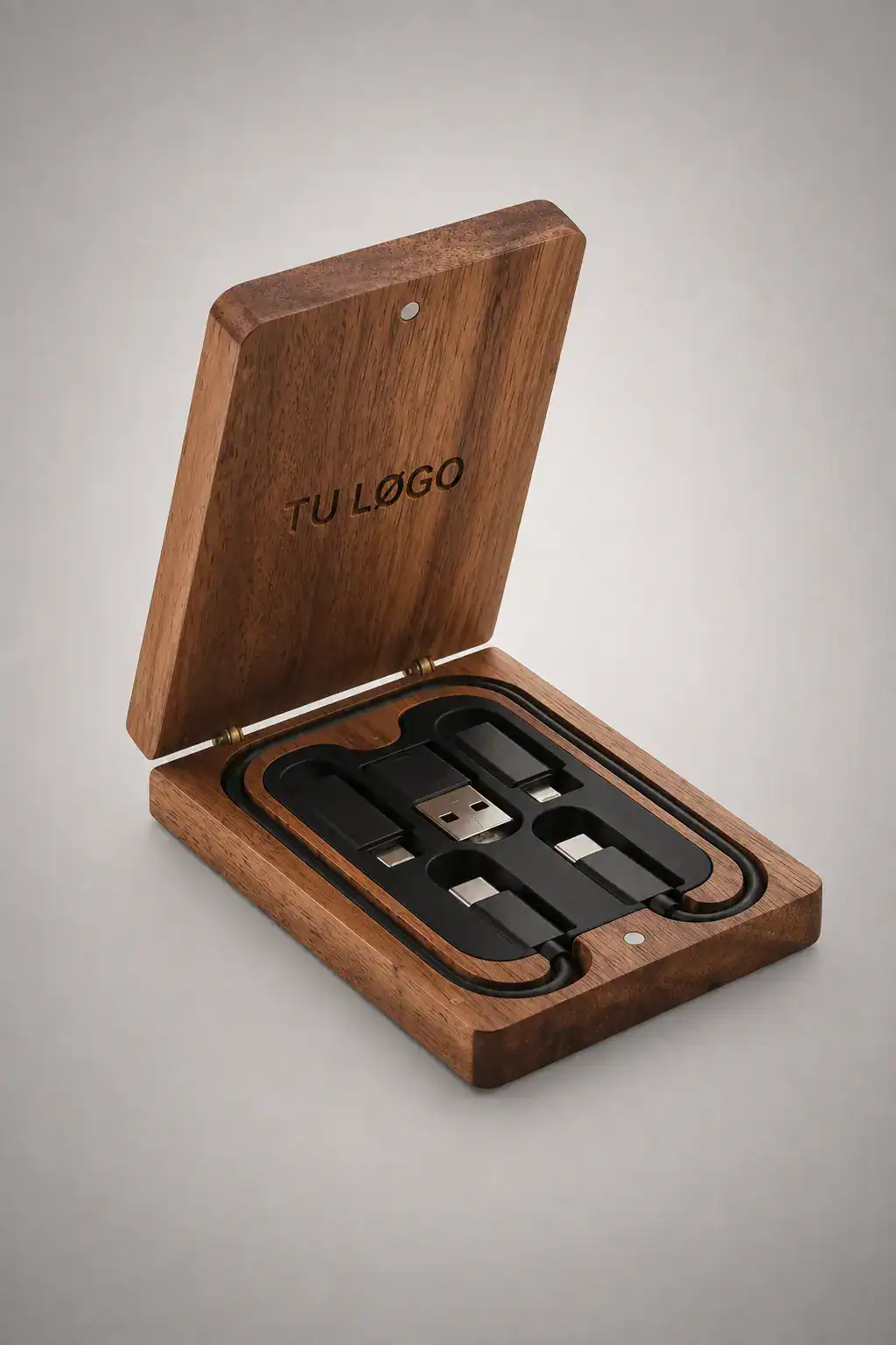 Set de cables de carga de madera personalizado