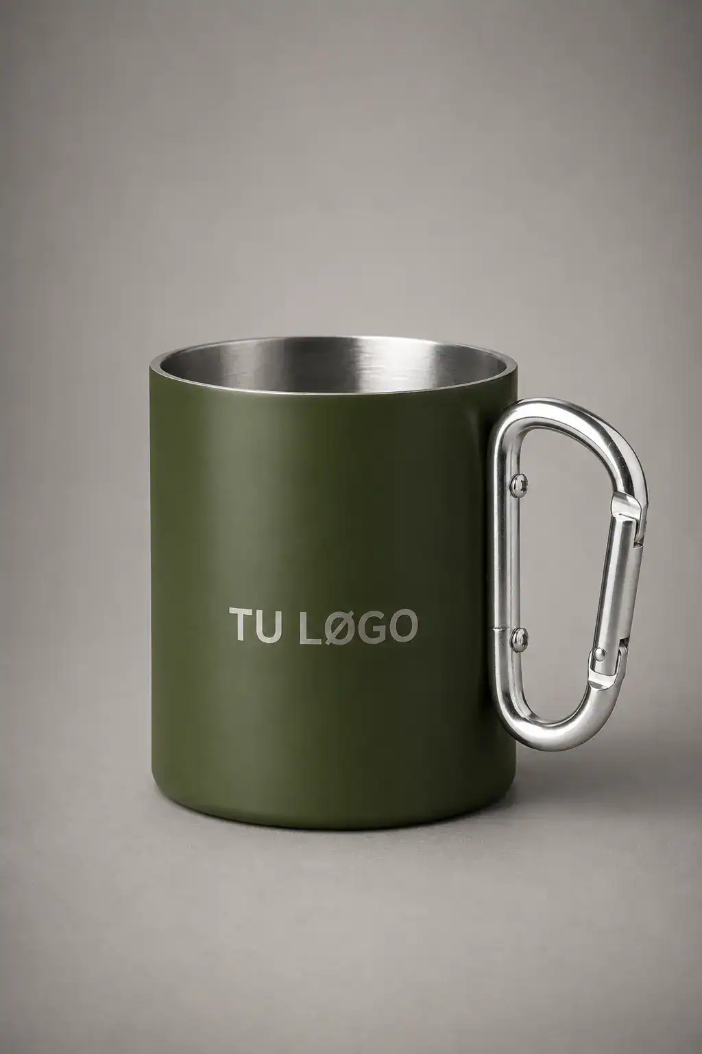 Taza térmica con mosquetón personalizada